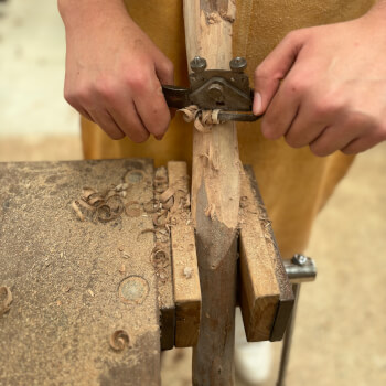 Using a spokeshave