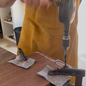 Drill a hole